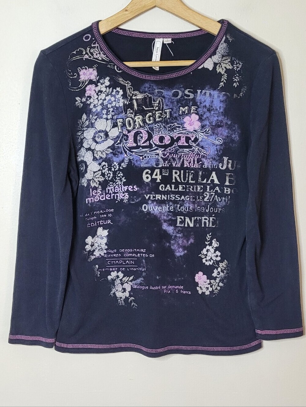 Susan Lawrence Vintage 90s Shirt Size L - Picture 2 of 6